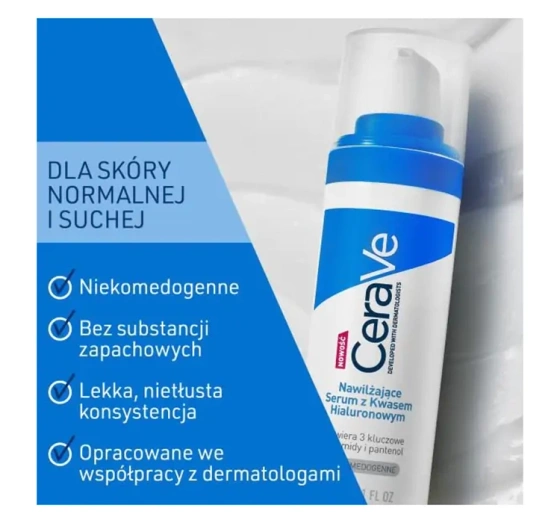 CeraVe nawilżające serum z kwasem hialuronowym 30 ml