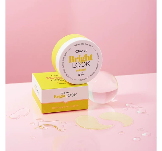 Clavier Bright Look hydrożelowe płatki pod oczy Retinol 60 sztuk