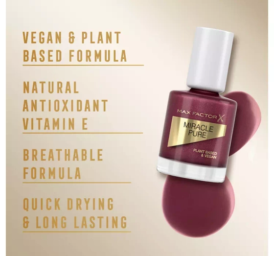 Max Factor Miracle Pure lakier do paznokci 373 Regal Garnet 12 ml