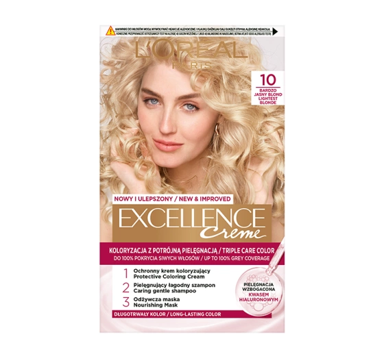 L'Oréal Paris Excellence Créme farba do włosów 10 bardzo jasny blond