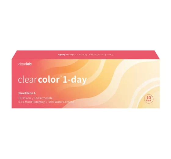 ClearLab ClearColor 1-Day Blue kolorowe soczewki kontaktowe 10 szt