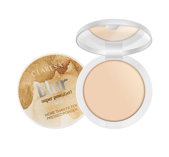 Claresa Blur Super Pow(d)er Beige prasowany puder do twarzy 10 g