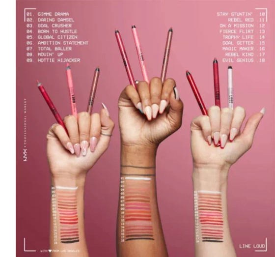 NYX Professional Makeup Line Loud Lip Pencil konturówka do ust 06 Ambition Statement 1,2 g