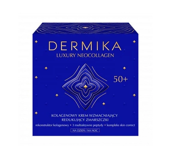 Dermika Luxury Neocollagen kolagenowy krem wzmacniający do redukcji zmarszczek na dzień i na noc 50 50 ml