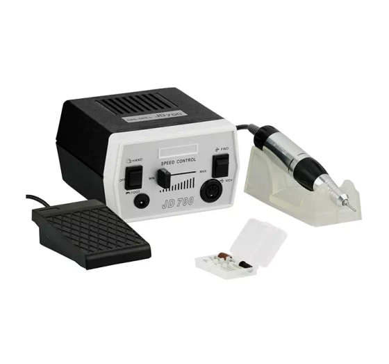 Frezarka do manicure i pedicure JD700 35W czarna zestaw frezów