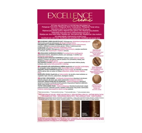 L'Oréal Paris Excellence Créme farba do włosów 7.3 Złocisty blond