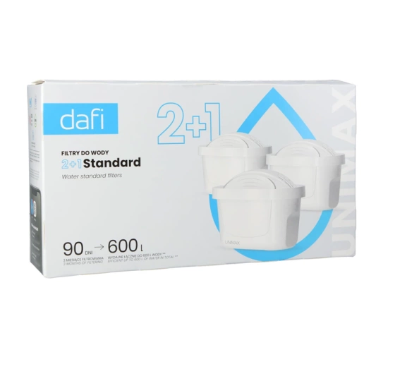 Dafi Unimax Standard filtr do dzbanka filtrującego 3 sztuki