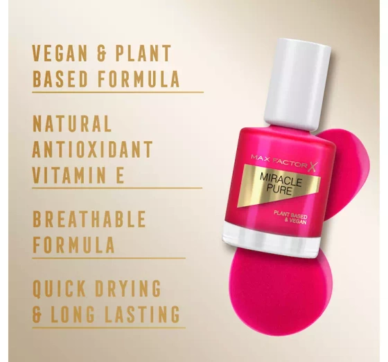 Max Factor Miracle Pure lakier do paznokci 265 Fiery Fuchsia 12 ml