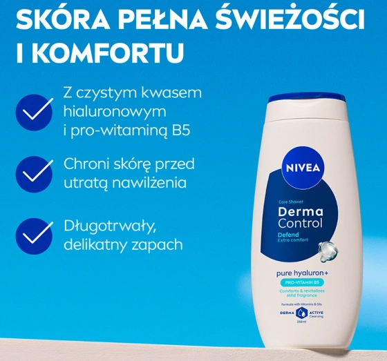 NIVEA Derma Control żel pod prysznic Defend 250 ml
