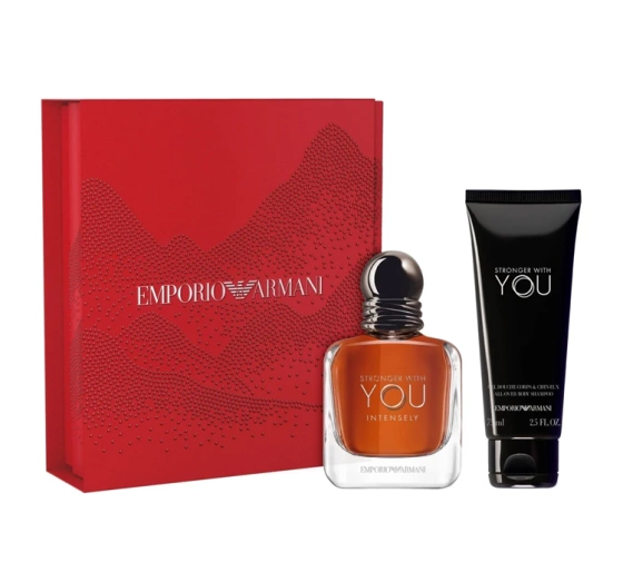 Armani Emporio Stronger With You Intensely woda perfumowana spray 50 ml żel pod prysznic 75 ml
