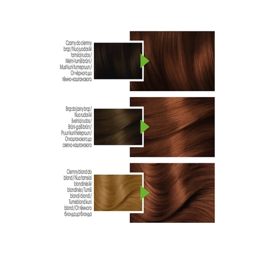 Garnier Color Naturals trwała farba do włosów 6.41 Złoty Bursztyn