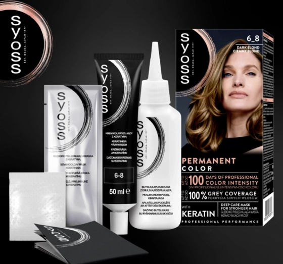 Syoss Permanent Color trwała farba do włosów 6_8 Ciemny Blond