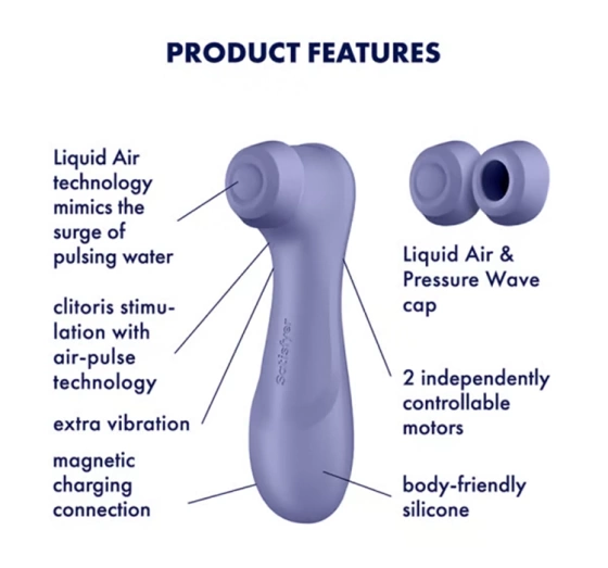 Satisfyer Pro 2 Generation 3 powietrzny stymulator łechtaczki lawendowy