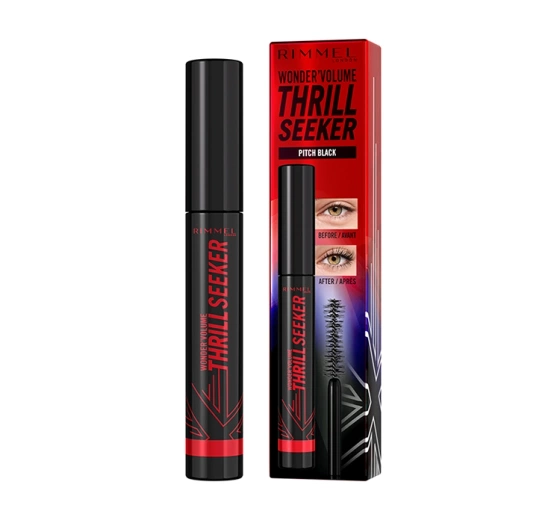 Rimmel Wonder'Volume Thrill Seeker tusz do rzęs Pitch Black 8ml