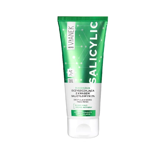 Vianek Hero Salicylic oczyszczająca maseczka z kwasem salicylowym 2% 75ml