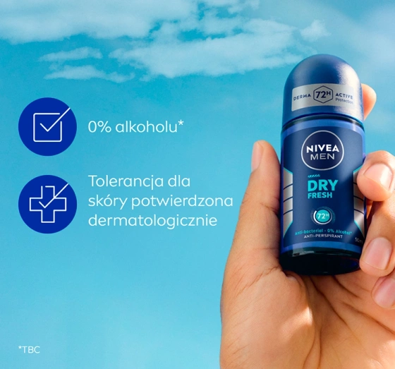 NIVEA MEN Dry Fresh antyperspirant roll-on dla mężczyzn 50 ml