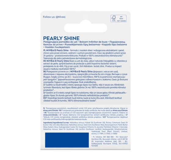 NIVEA Pearly Shine pomadka-balsam do ust 4,8 g