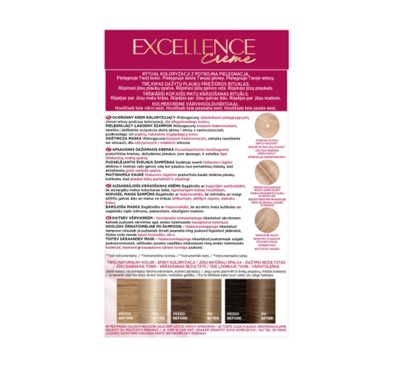 L'Oréal Paris Excellence Créme farba do włosów 9.1 Jasny blond popielaty
