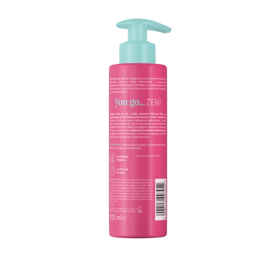AA You.mmy Skin kojący krem do rąk Raspberry Zen 200 ml
