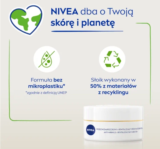 NIVEA przeciwzmarszczkowy rewitalizujący krem do twarzy na dzień SPF15 50 ml