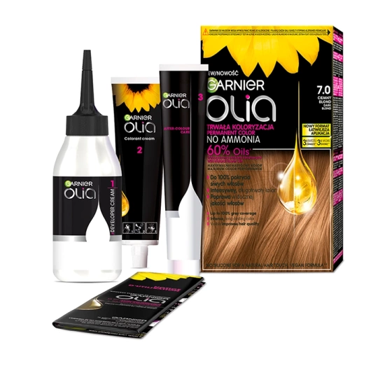 Garnier Olia trwała farba do włosów bez amoniaku 7.0 Ciemny Blond
