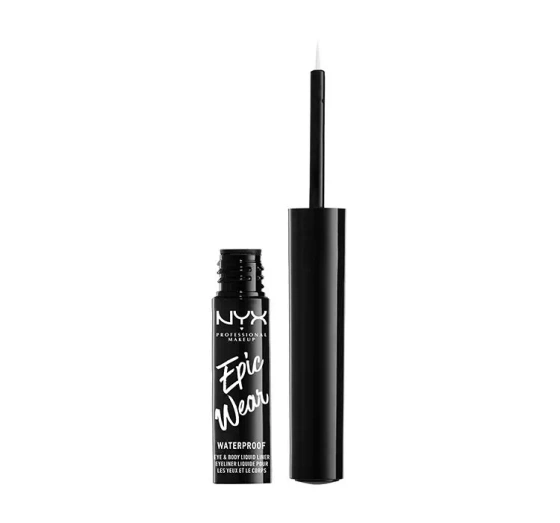 NYX Professional Makeup Epic Wear Metallic eyeliner w płynie 03 Silver Metal 3,5 ml