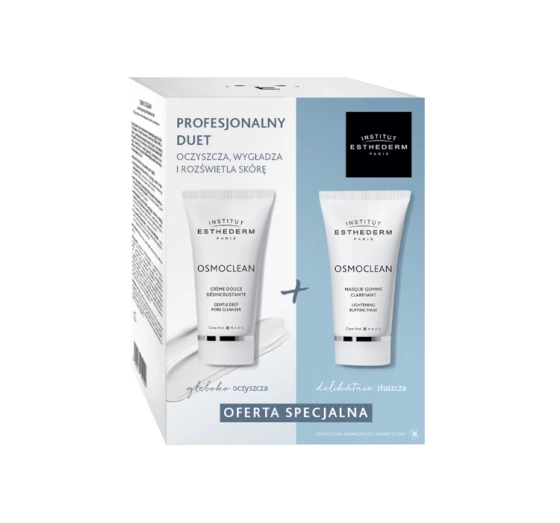Institut Esthederm Osmoclean zestaw kosmetyków krem oczyszczający maska złuszczająca
