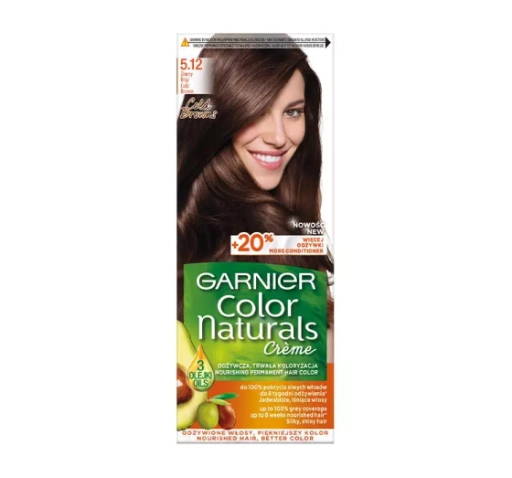 Garnier Color Naturals trwała farba do włosów 5.12 Zimny Brąz