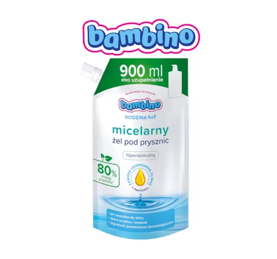 Bambino Rodzina micelarny żel pod prysznic hiperdelikatny Refill 900 ml