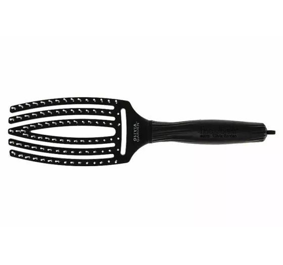 Olivia Garden Fingerbrush Ionic szczotka do włosów Medium Black