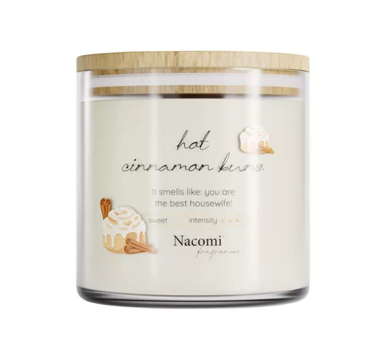 Nacomi Fragrances sojowa świeca zapachowa Hot Cinnamon Buns 450 g