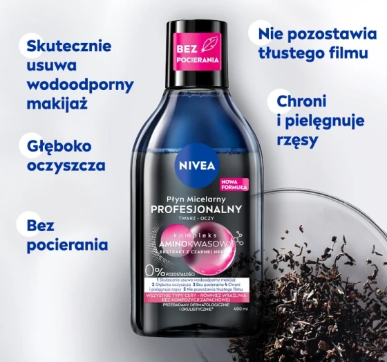 NIVEA profesjonalny płyn micelarny do każdego rodzaju skóry 400 ml