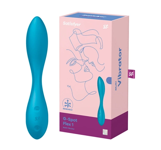 SATISFYER G-SPOT FLEX 1 WIBRATOR PUNKTU G BLUE