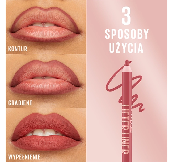 Maybelline x Cincior Lifter Combo zestaw konturówka do ust 09 1,2 g błyszczyk do us Lifter Gloss 09 5,4 ml