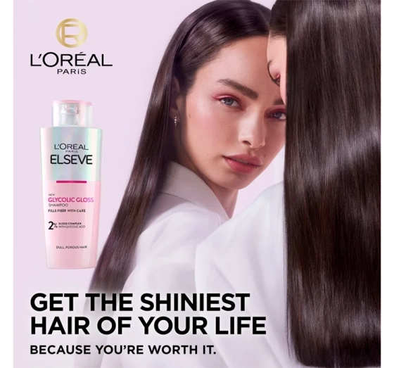 L'Oréal Paris Elseve Glycolic Gloss szampon do włosów matowych i szorstkich 200 ml
