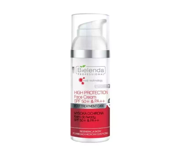 Bielenda Professional wysoka ochrona krem twarz SPF50 PA 50 ml