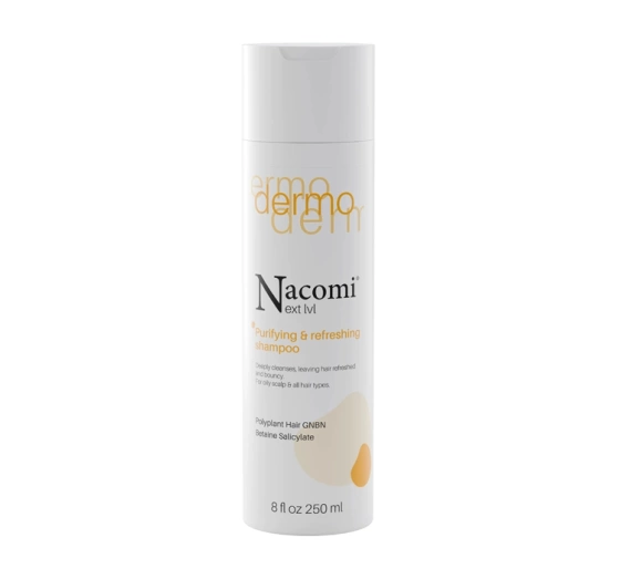 Nacomi Next Level Dermo oczyszczający i odświeżający szampon do włosów 250 ml
