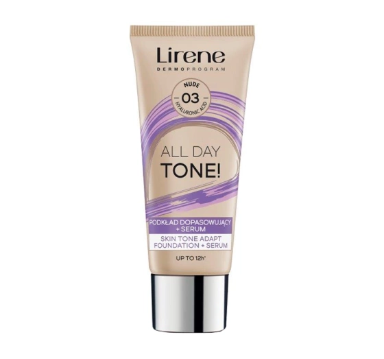 Lirene All Day Tone! podkład dopasowujący serum 03 Nude 30 ml