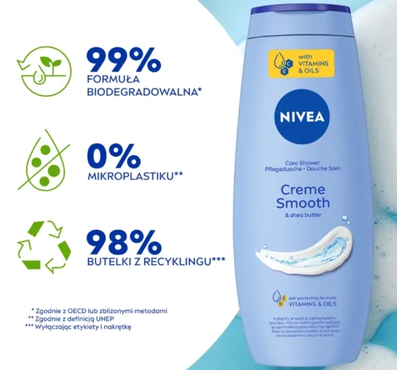 NIVEA Creme Smooth kremowy żel pod prysznic 500 ml