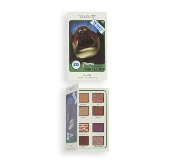 Makeup Revolution x Monsters University paleta cieni do powiek "Dangerous" Don Carlton 4,4g