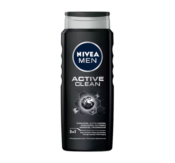 NIVEA MEN Active Clean żel pod prysznic dla mężczyzn 500 ml