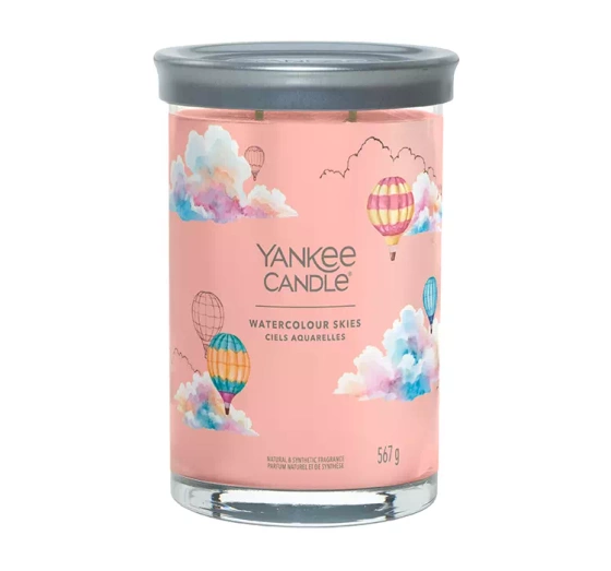 Yankee Candle Signature Tumbler duża świeca zapachowa Watercolour Skies 567 g