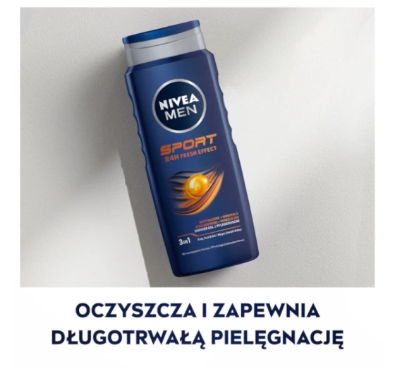 NIVEA MEN Sport żel pod prysznic 3w1 dla mężczyzn 500 ml