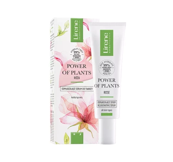 Lirene Power of Plants Rose odmładzające serum do twarzy 30 ml