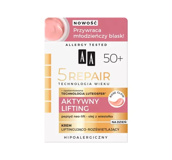 AA 5 Repair Aktywny Lifting 50 liftingujący krem rozświetlający na dzień 50 ml