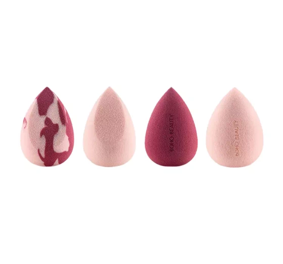 Boho Beauty Pinky Berry zestaw 4 gąbeczek do makijażu