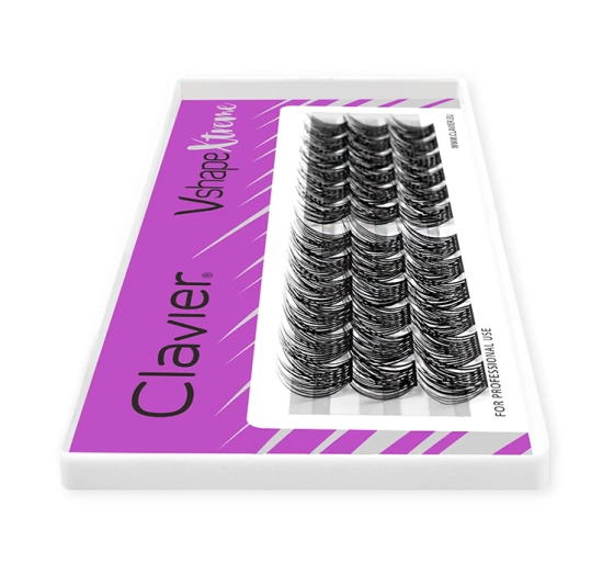 Clavier Vshape Xtreme kępki rzęs 10/12/14 mm