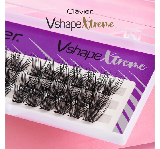 Clavier Vshape Xtreme kępki rzęs 10/12/14 mm