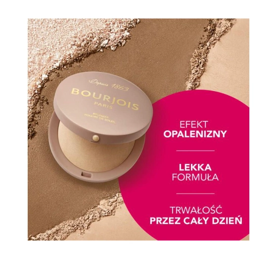 Bourjois Maxi Round Pot bronzer w pudrze do konturowania twarzy 001 Light Medium 7 g