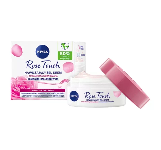 NIVEA Rose Touch nawilżający żel-krem do twarzy na dzień 50 ml